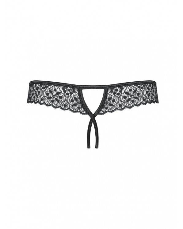 Sexy Perizoma Nero Aperto Sotto Collezione Shibu Obsessive Lingerie