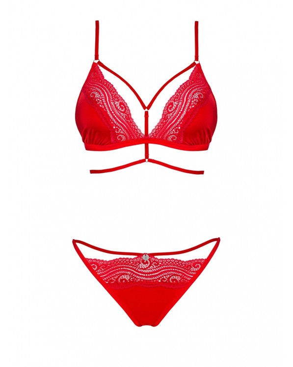 Obsessive Lingerie Sexy Completino Intimo Rosso Collezione Diyosa