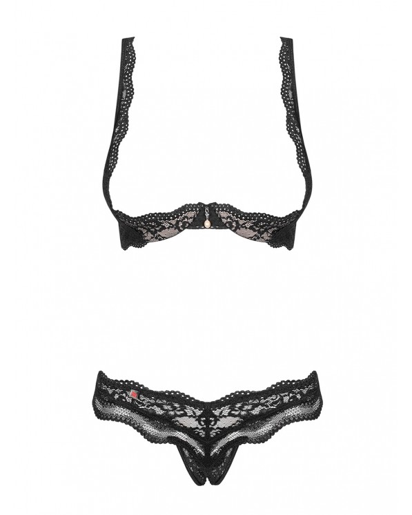 Sexy completino intimo aperto sul seno collezione Luvae Obsessive