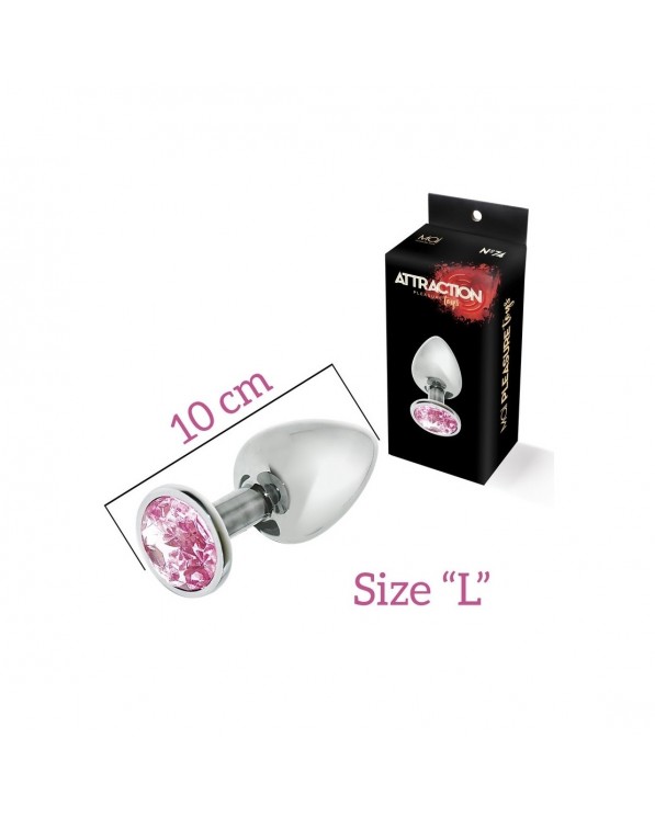 Sex Toy Plug In Metallo Con Pietra Misura L N 74 7978