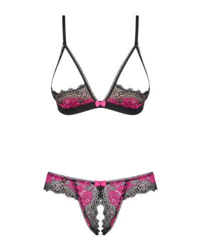 Completino aperto Tulia nero e rosa Obsessive – indossato