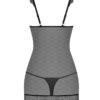 Chemise nera con  perizoma 857