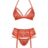 Completino intimo con reggicalze rosso 838 – foto prodotto, fronte