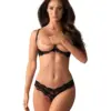 Sexy completino intimo aperto sul seno collezione Luvae