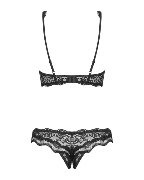 Sexy completino intimo aperto sul seno collezione Luvae – foto prodotto, retro