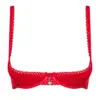 Sexy reggiseno rosso mezza coppa collezione Lovica – foto prodotto, fronte
