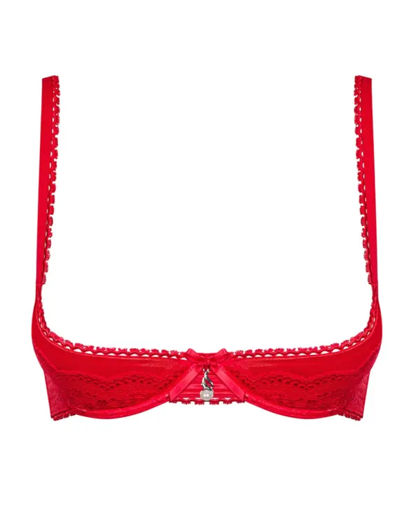Sexy reggiseno rosso mezza coppa collezione Lovica – foto prodotto, fronte