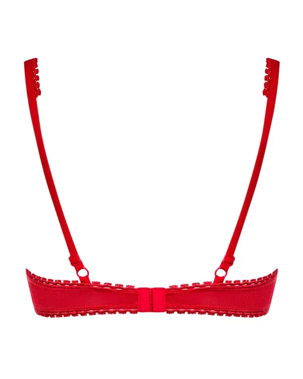 Sexy reggiseno rosso mezza coppa collezione Lovica – foto prodotto, retro