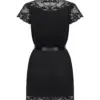 Vestaglia nera con pizzo 810 – foto prodotto, retro