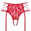 Sexy reggicalze 2 in 1 con perizoma aperto collezione Rediosa