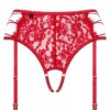 Sexy reggicalze 2 in 1 con perizoma aperto collezione Rediosa