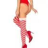 Calze per Natale a strisce Obsessive Lingerie – retro