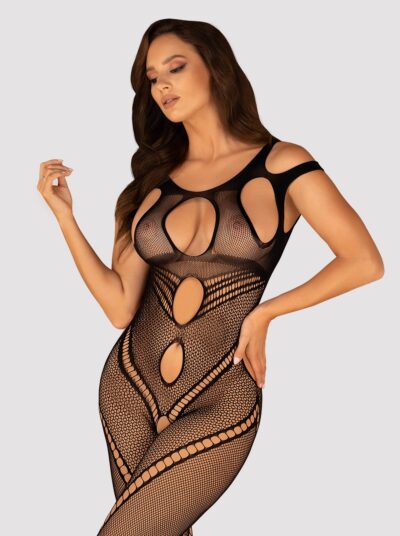 Piccante Bodystocking con intriganti aperture G322