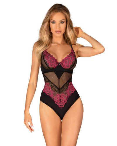 Rosenty sensuale body con rose ricamate