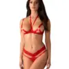 Completino intimo rosso aperto Cupide Desir