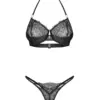 Set intimo in pizzo con perizoma aperto Iliosa – foto prodotto, fronte