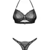 Set intimo in pizzo con perizoma aperto Iliosa – foto prodotto, retro