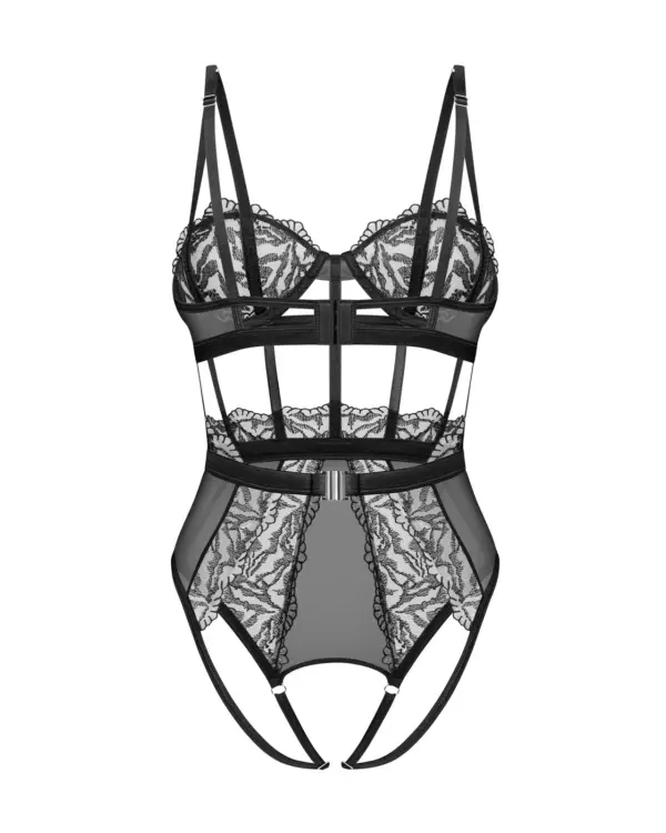 Body aperto con coppe push-up – Obsessive Hersis – foto prodotto, retro