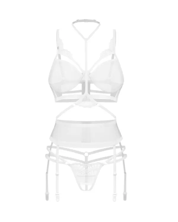 Set 3 pezzi bianco aperto Premisis – Obsessive premium – foto prodotto, fronte