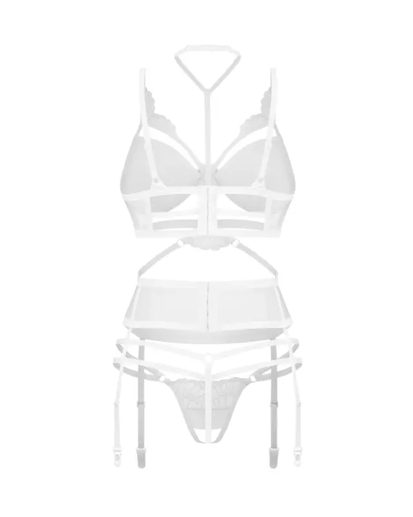 Set 3 pezzi bianco aperto Premisis – Obsessive premium – foto prodotto, retro