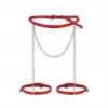 Harness con catene per vita e cosce Obsessive Inferro – indossato