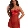 Babydoll rosso con fiocco – Obsessive Gifty Red