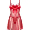 Babydoll rosso con fiocco – Obsessive Gifty Red – foto prodotto, fronte
