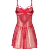 Babydoll rosso con fiocco – Obsessive Gifty Red – foto prodotto, retro