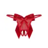 Perizoma rosso aperto con fiocchi – Obsessive Gifty Red – foto prodotto, fronte