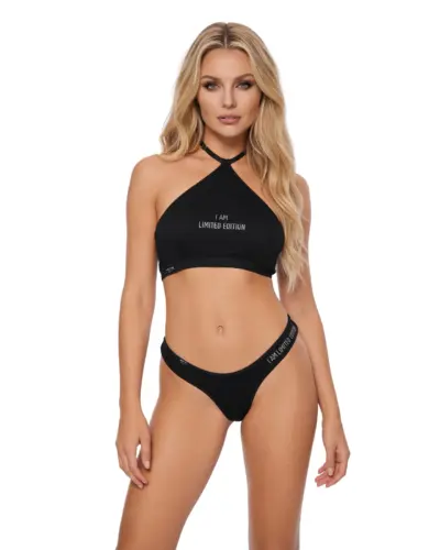 Set top halter e tanga strass – Obsessive Me Origine