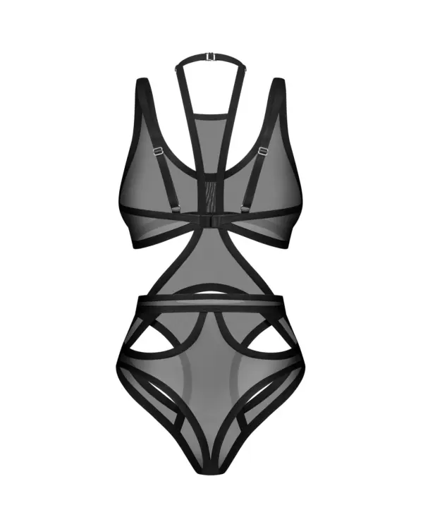 Body nero cut-out – Obsessive Mercuris – foto prodotto, retro