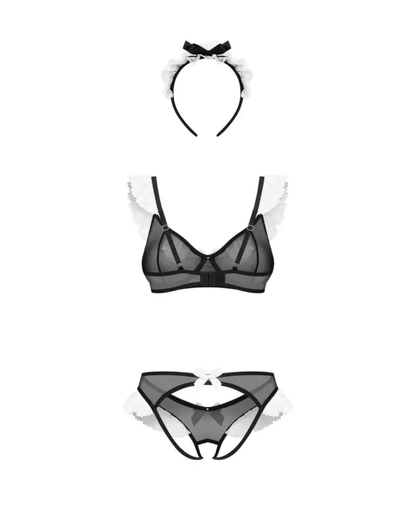 Completino cameriera in pizzo – Obsessive Naughty Maid – foto prodotto, retro