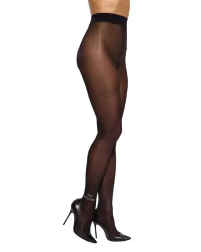 Collant aperti scritta strass – Obsessive Norless Girl