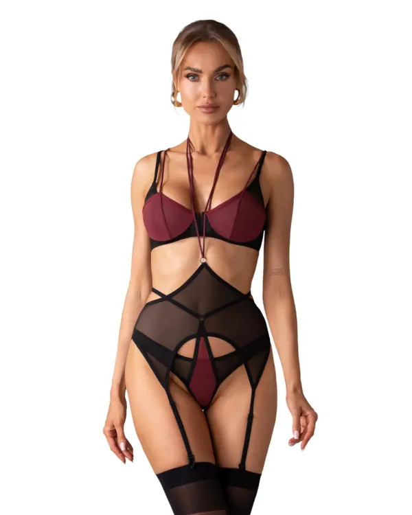 Set 3 pezzi bordeaux – Obsessive Parisel