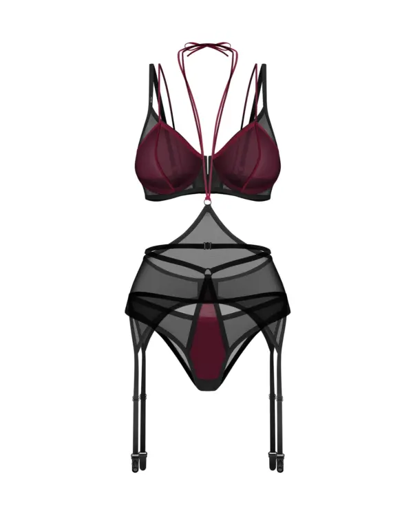 Set 3 pezzi bordeaux – Obsessive Parisel – foto prodotto, fronte