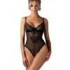 Body ouvert nero in pizzo – Obsessive Perisia