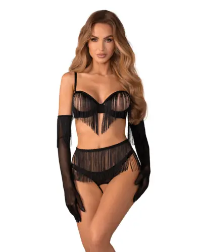 Set 4 pezzi con frange – Obsessive Rossay