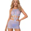 Abito in tulle azzurro trasparente – Obsessive Shaderi