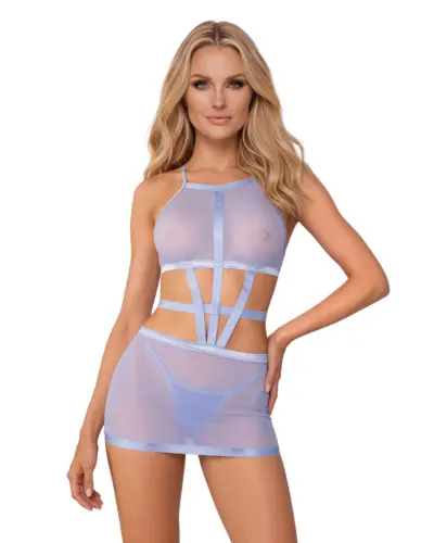 Abito in tulle azzurro trasparente – Obsessive Shaderi
