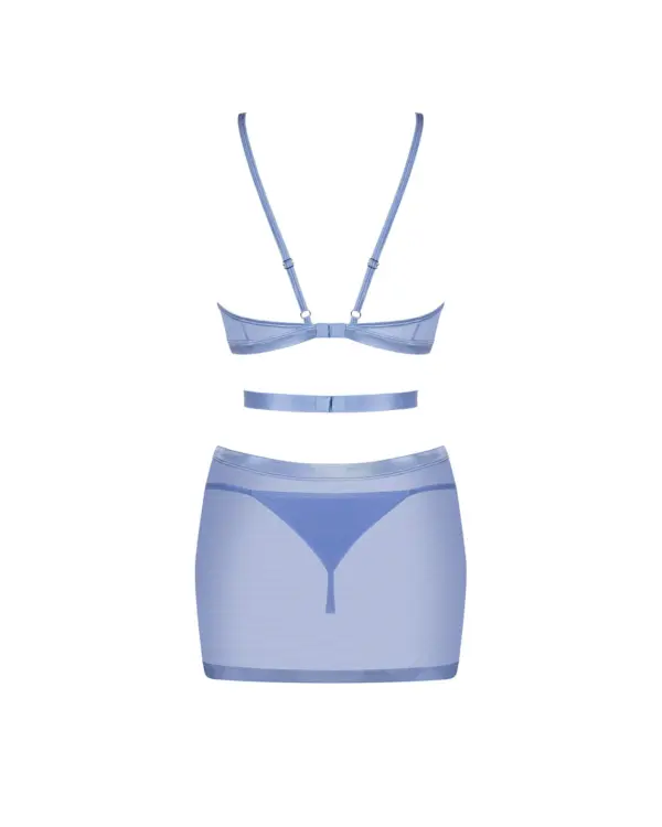 Abito in tulle azzurro trasparente – Obsessive Shaderi – foto prodotto, retro